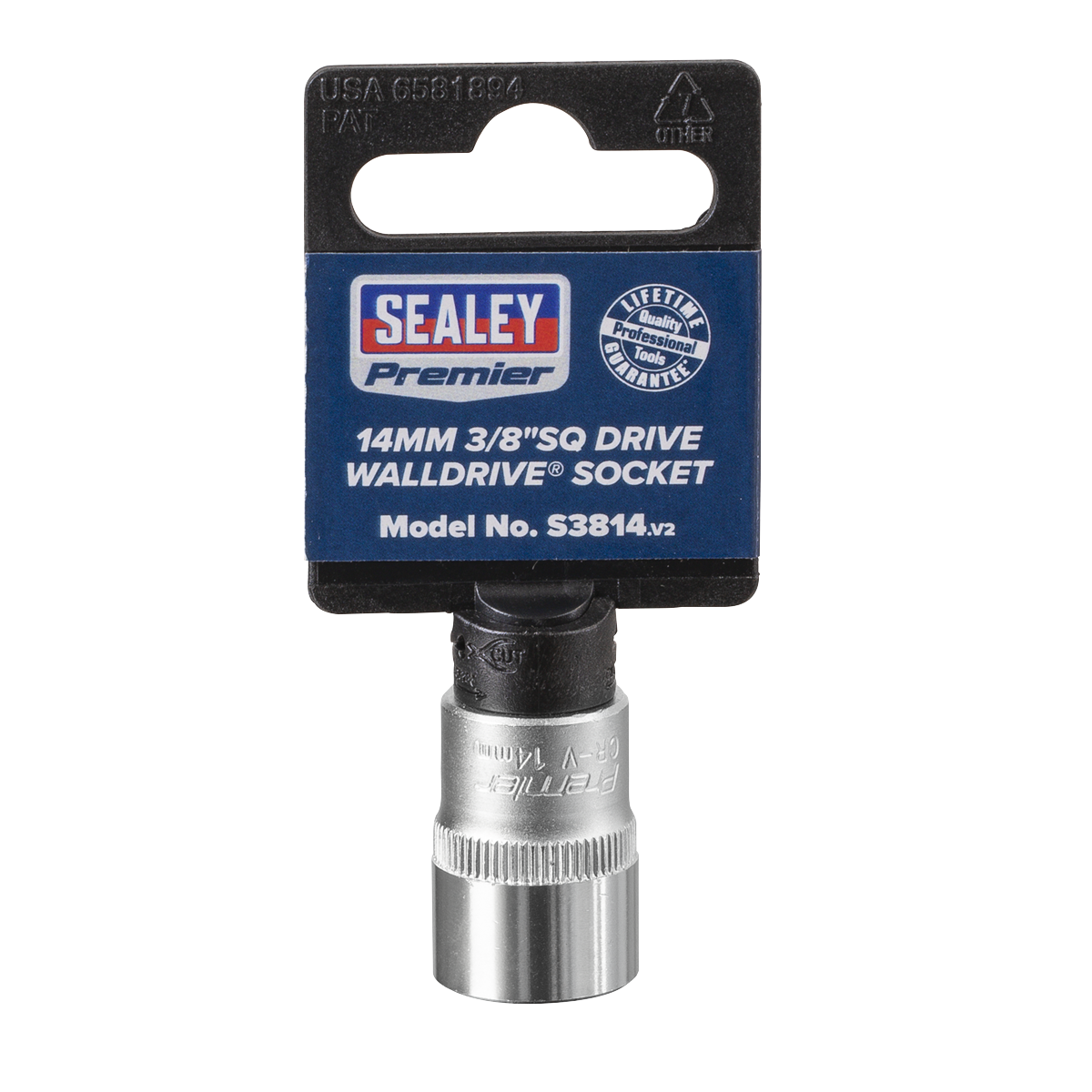 Sealey S3814 WallDrive® Socket 14mm 3/8"Sq Drive