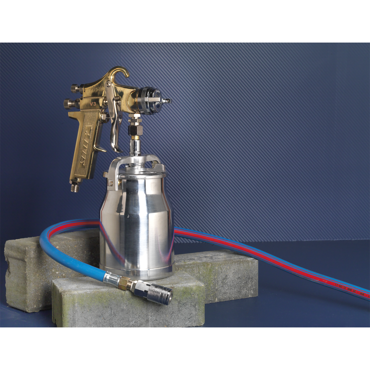 Sealey S701 Spray Gun Professional Suction Feed 1.8mm Set-Up