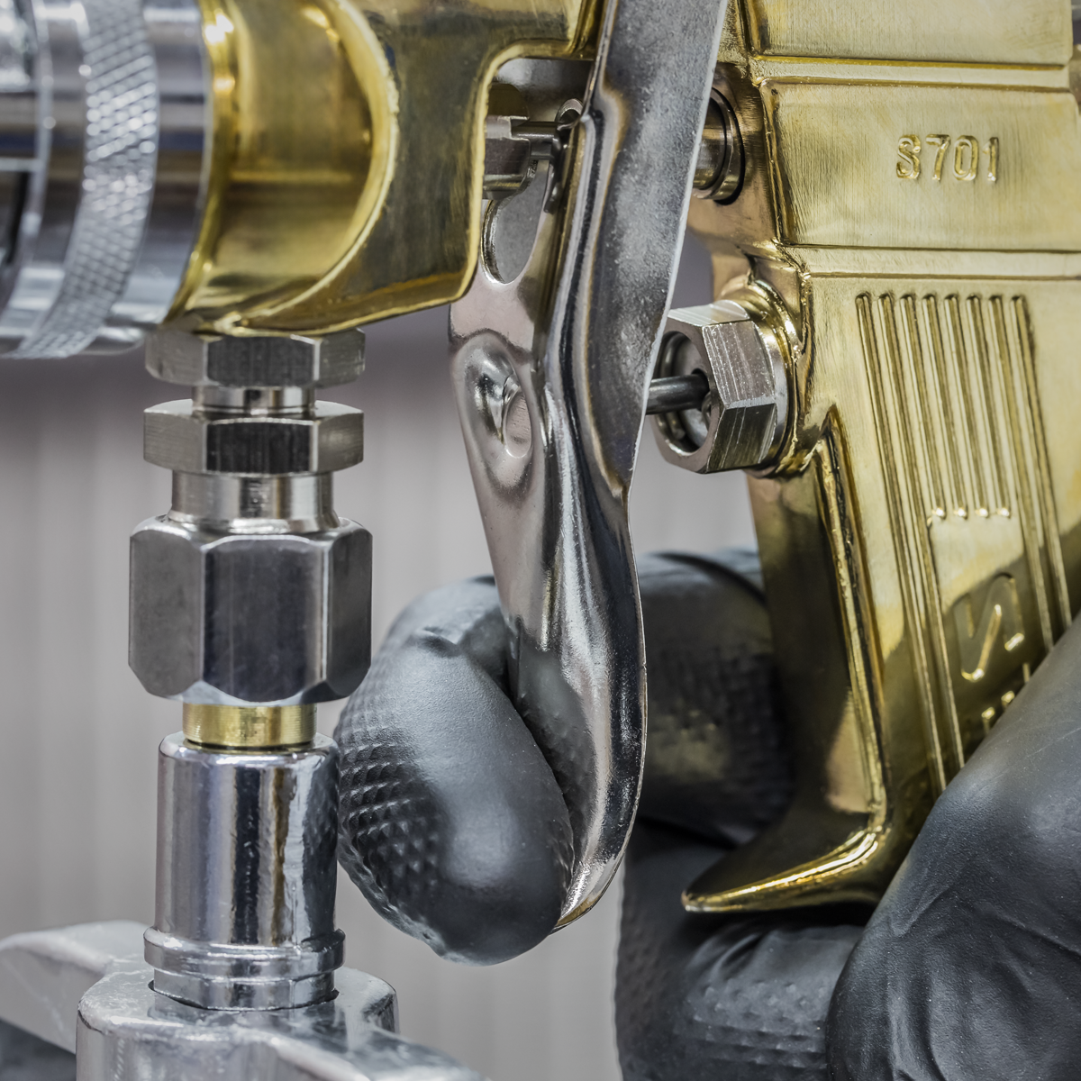 Sealey S701 Spray Gun Professional Suction Feed 1.8mm Set-Up