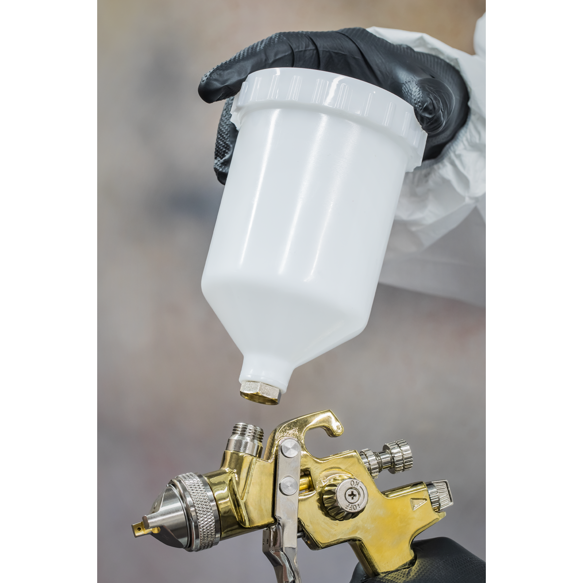 Sealey S701G Gravity Feed Spray Gun 1.4mm Set-Up Gold Series