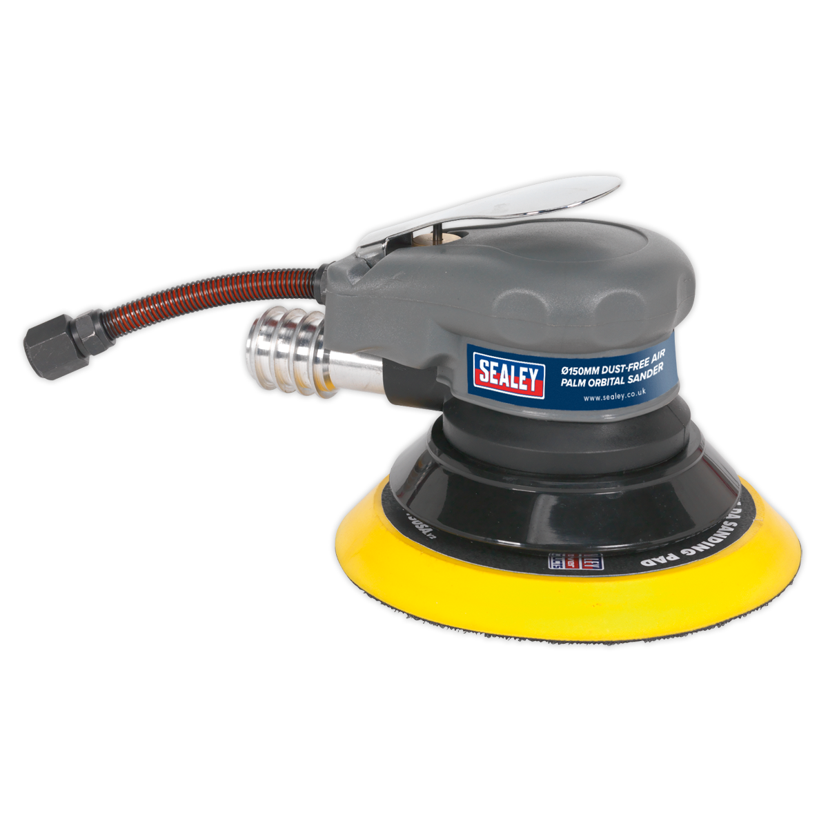 Sealey SA09 Air Palm Orbital Sander 150mm Dust-Free