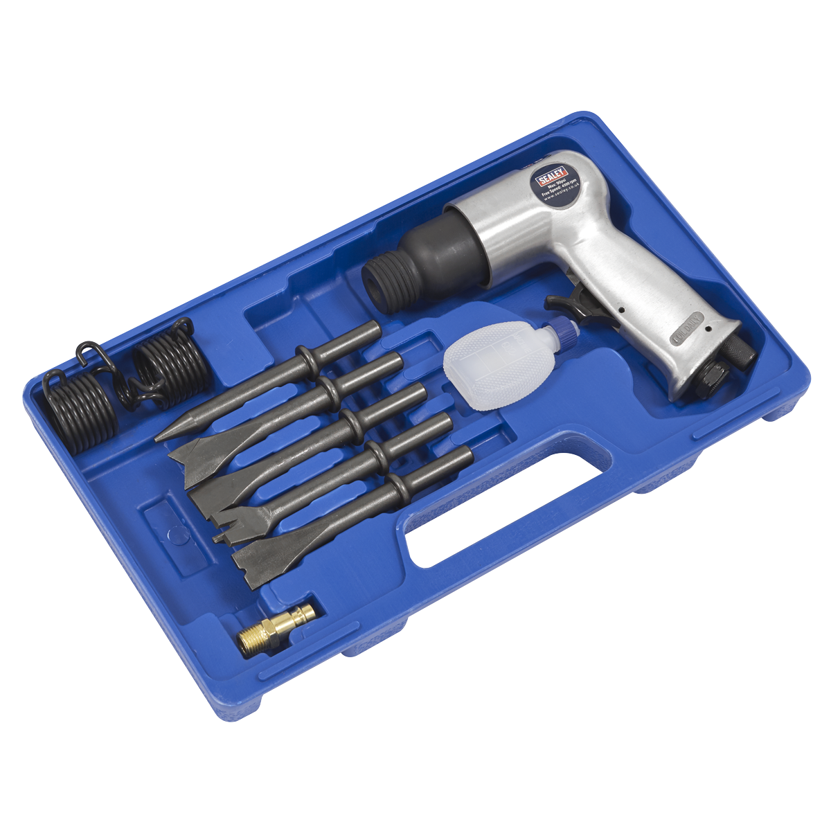 Sealey SA12/S Air Hammer Kit with Chisels Medium Stroke