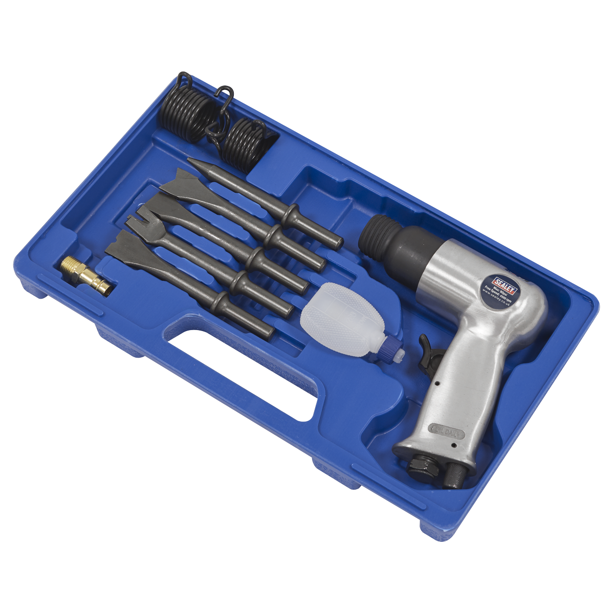 Sealey SA12/S Air Hammer Kit with Chisels Medium Stroke