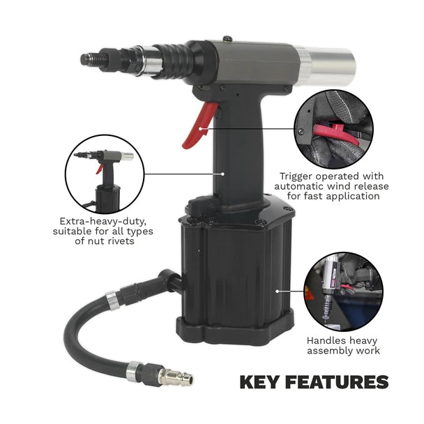 Sealey SA317 Air/Hydraulic Nut Riveter Vacuum System