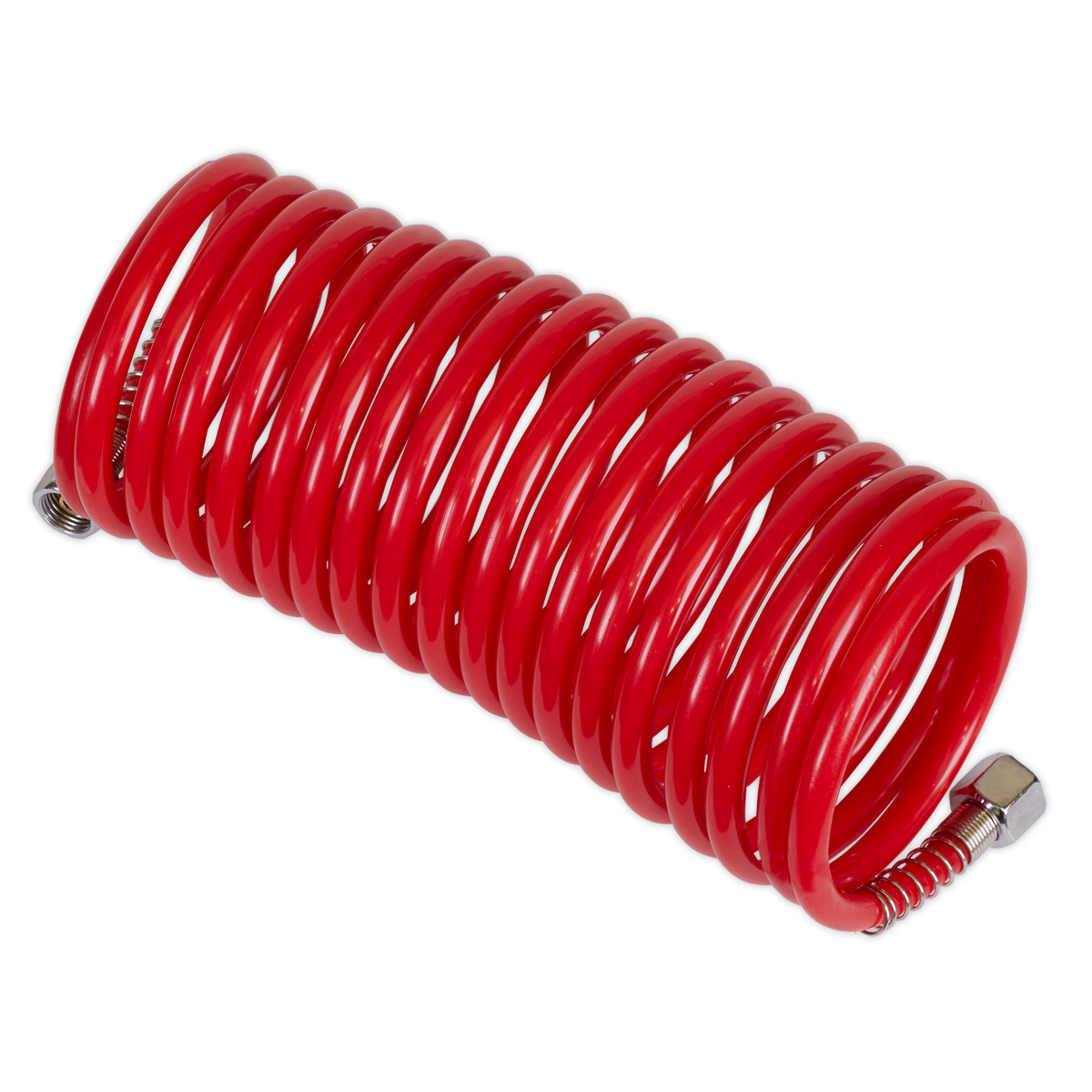 Sealey SA335 PE Coiled Air Hose 5m x Ø5mm with 1/4"BSP Unions