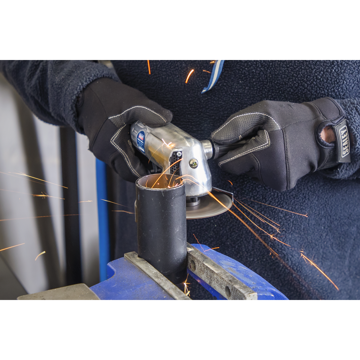 Sealey SA44 Air Angle Grinder 100mm Heavy-Duty