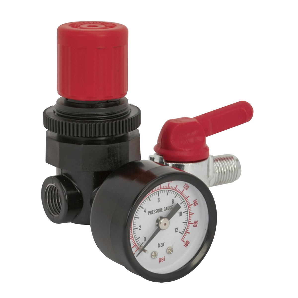 Sealey SA5/RG/14 Air Regulator 1/4"BSP Female - 1/4"BSP Male