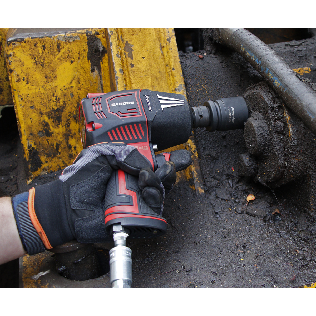 Sealey SA6006 Premier Twin Hammer Composite Air Impact Wrench 1/2"Sq Drive