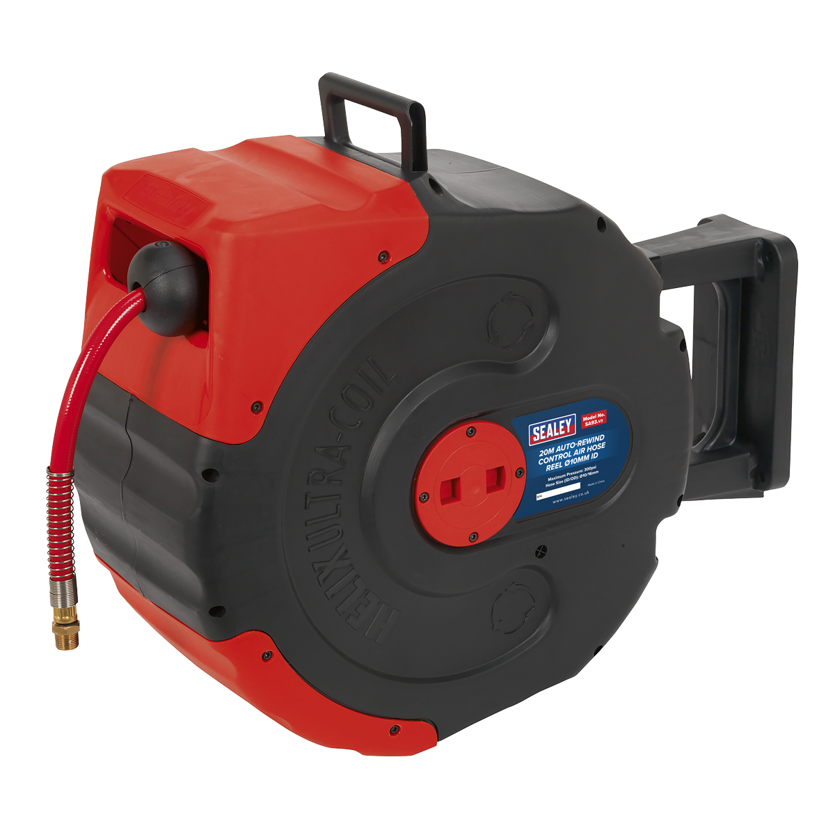 Sealey SA93 20m Auto-Rewind Control Air Hose Reel 10mm ID