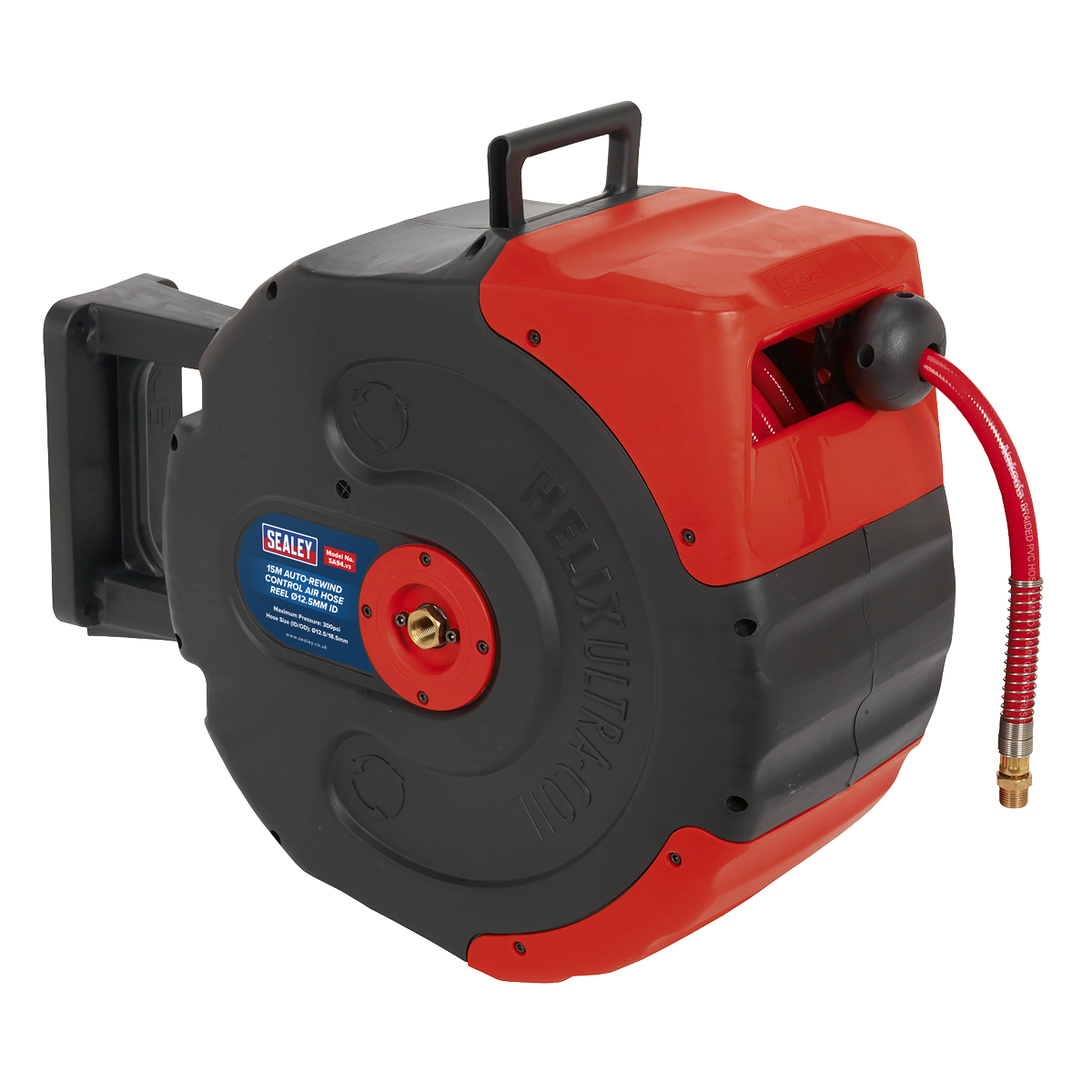 Sealey SA94 15m Auto-Rewind Control Air Hose Reel 12.5mm ID