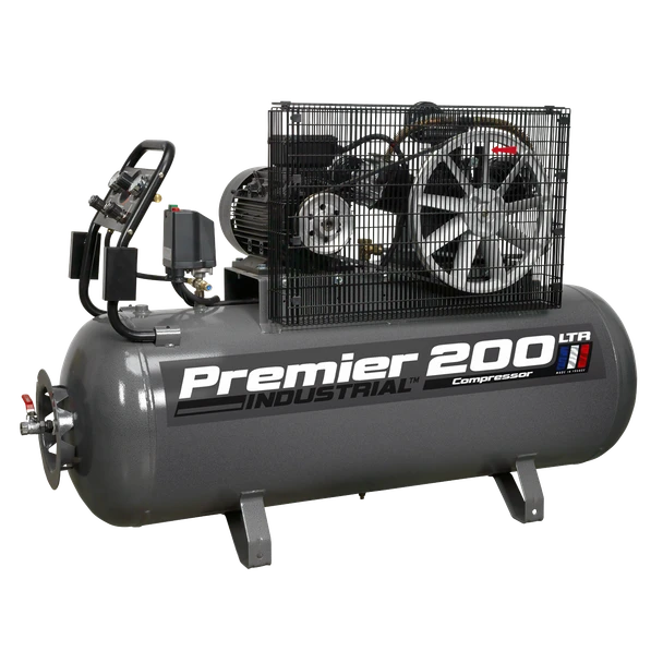 Sealey SAC32055B Air Compressor 200L Belt Drive 5.5hp 3ph