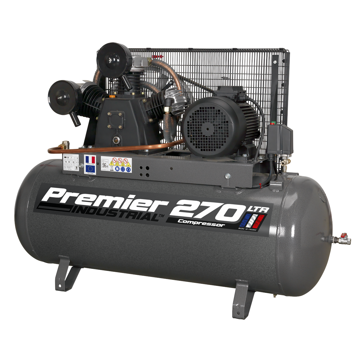 Sealey SAC32775B Air Compressor 270L Belt Drive 7.5hp 3ph