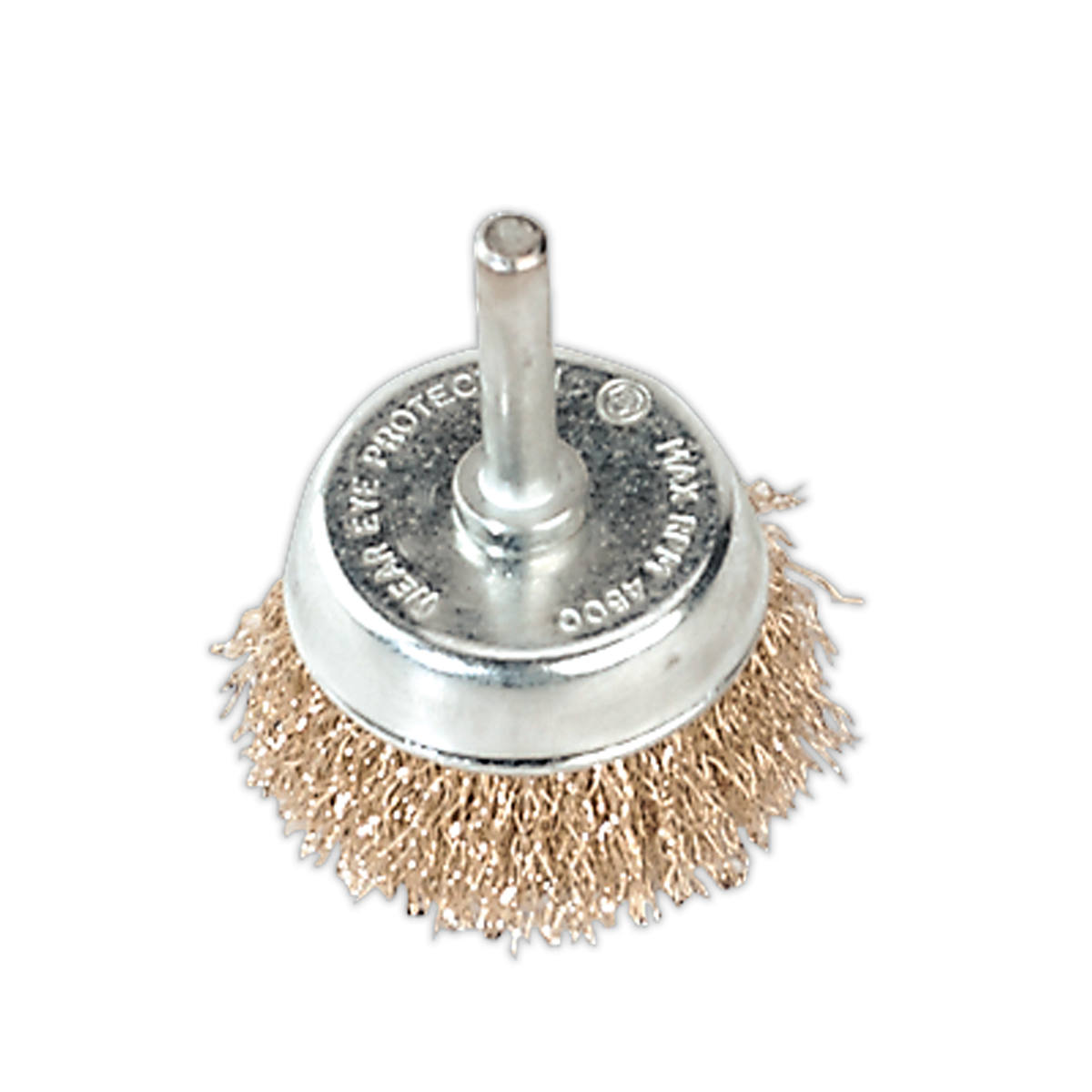 Sealey SCB50 Wire Cup Brush Ø50mm with 6mm Shaft