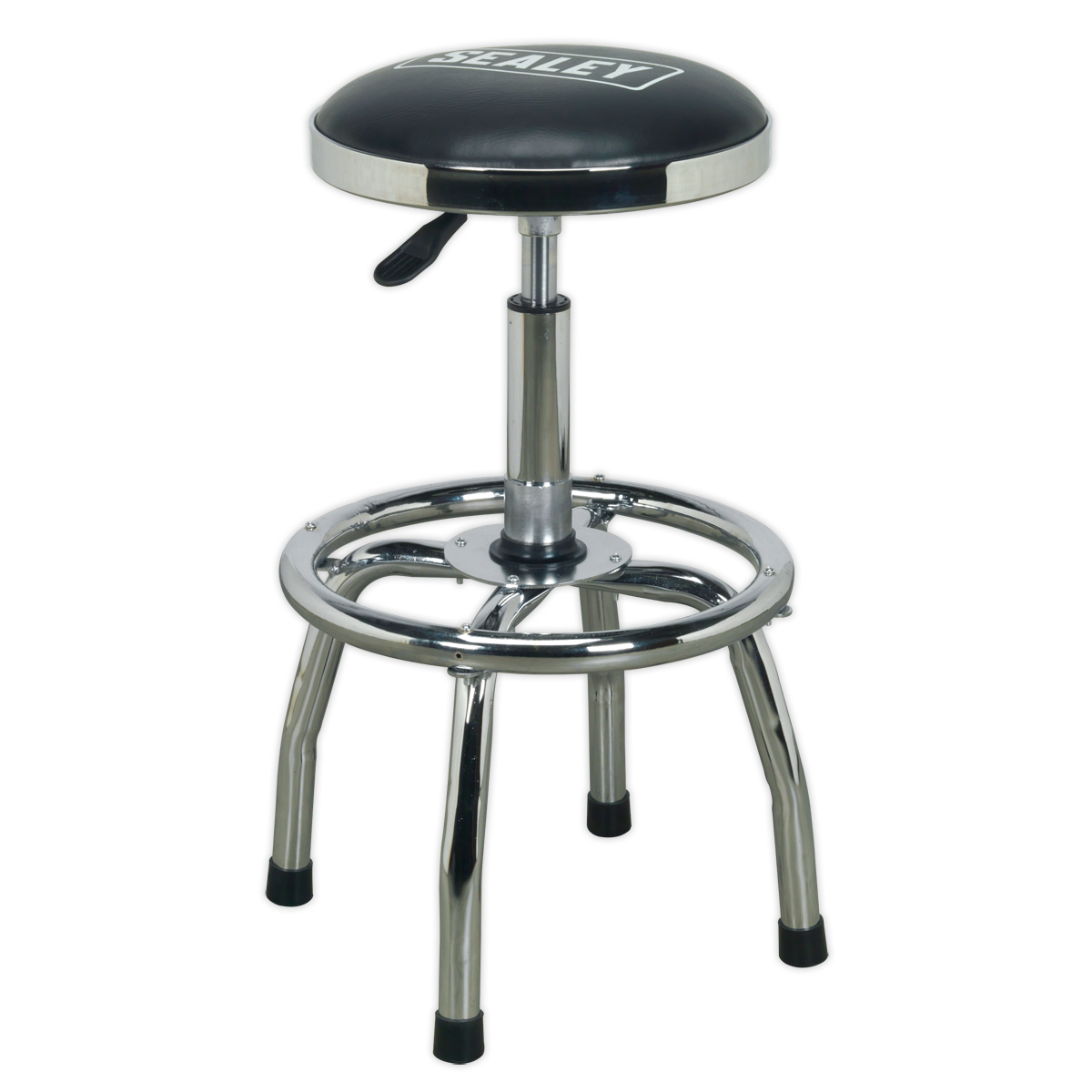 Sealey SCR17 Workshop Stool Heavy-Duty Pneumatic with Adjustable Height Swivel Seat