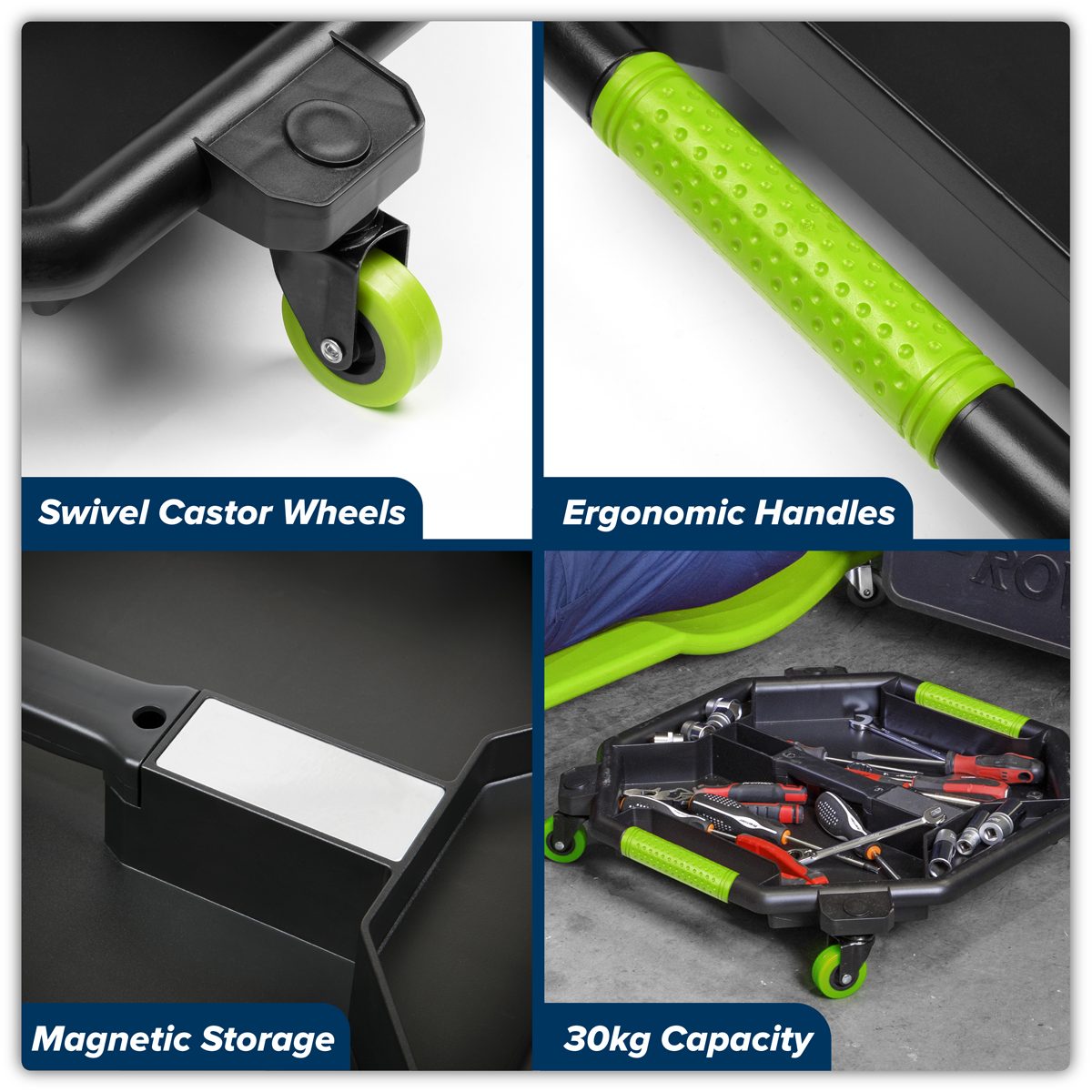Sealey SCR86HV Creeper Tool Tray - Hi-Vis