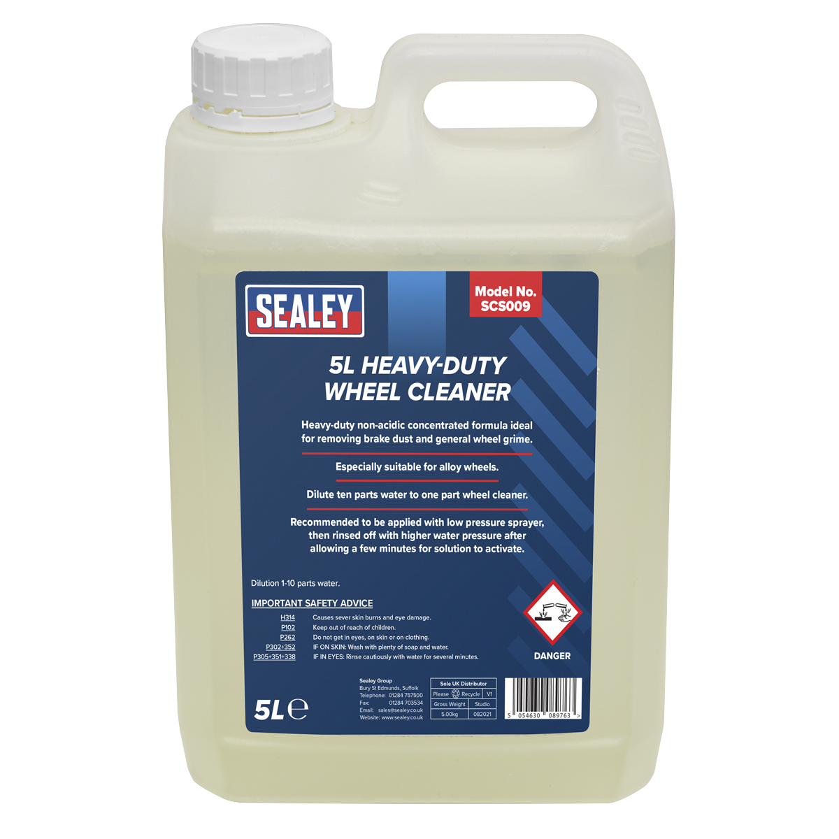 Sealey SCS009 Heavy-Duty Wheel Cleaner 5L
