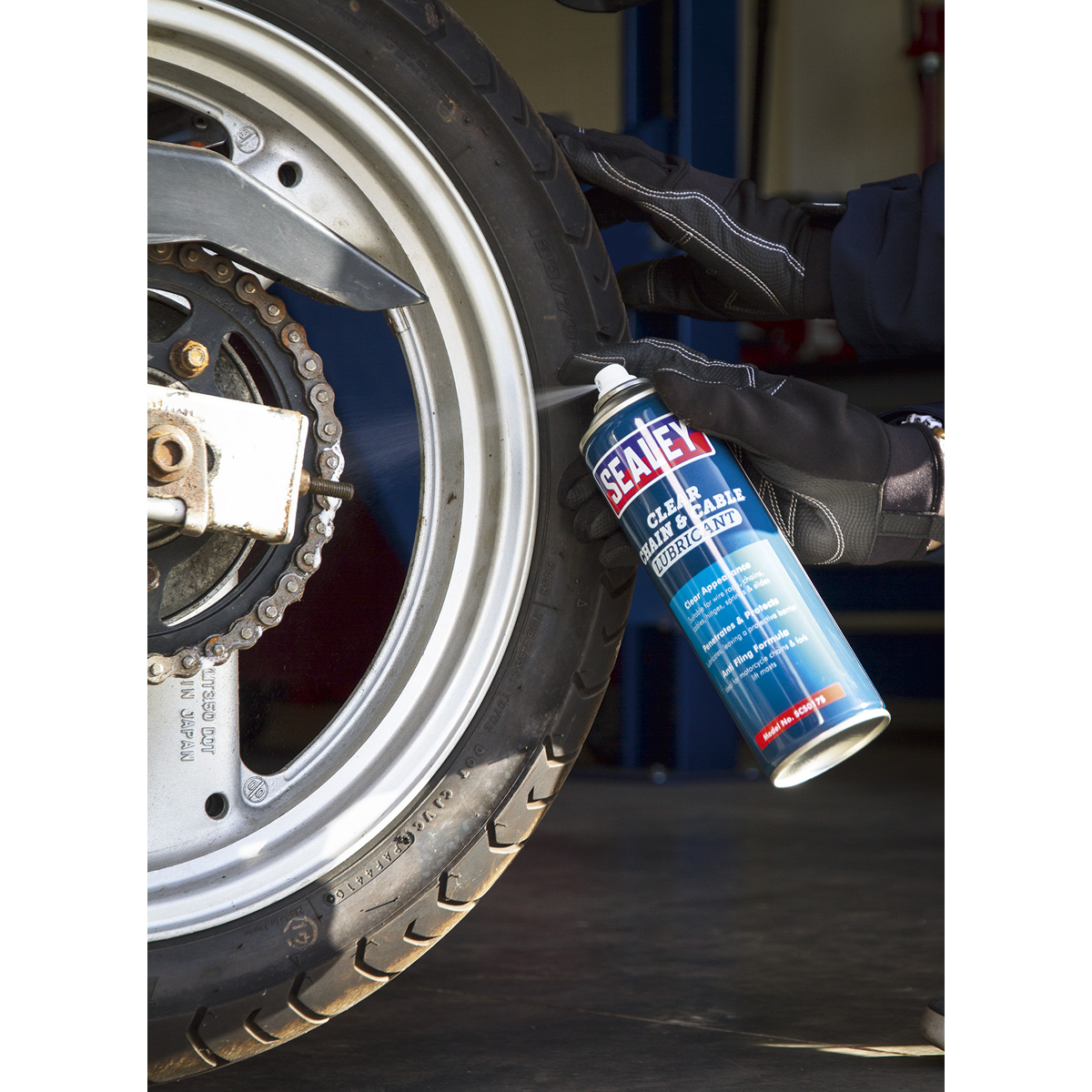 Sealey SCS017S Chain & Cable Clear Lubricant 500ml