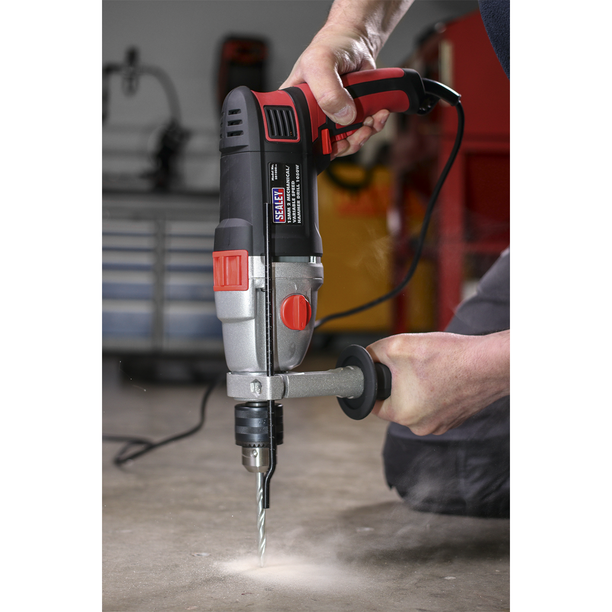 Sealey SD1000 Hammer Drill 13mm 2 Mechanical/Variable Speed 1050W/230V