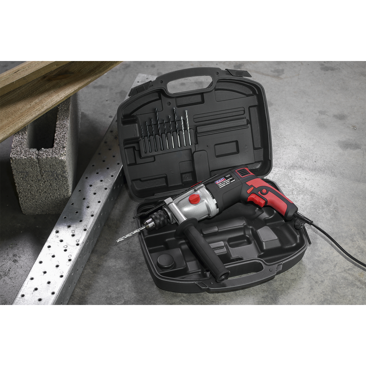 Sealey SD1000 Hammer Drill 13mm 2 Mechanical/Variable Speed 1050W/230V