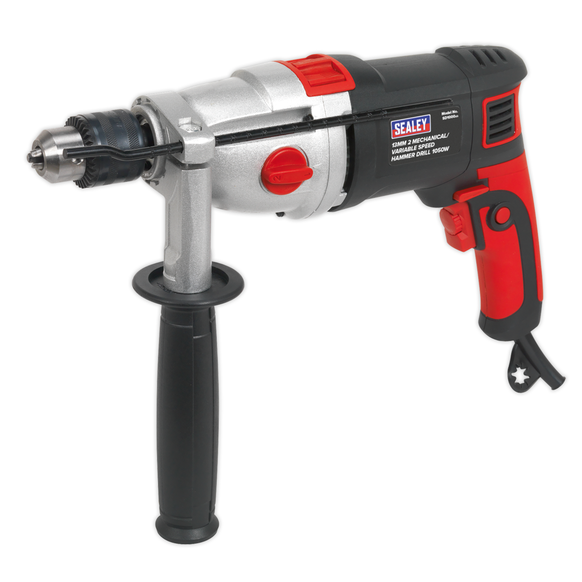 Sealey SD1000 Hammer Drill 13mm 2 Mechanical/Variable Speed 1050W/230V
