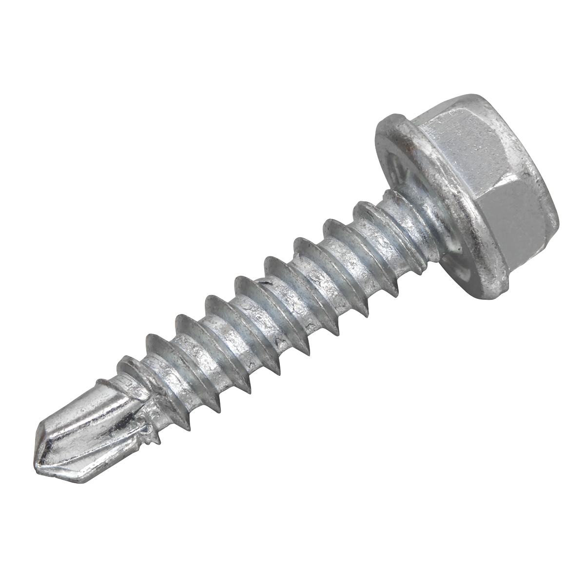 Sealey SDHX4219 Self Drilling Screw 4.2 x 19mm Hex Head Zinc Pack of 100