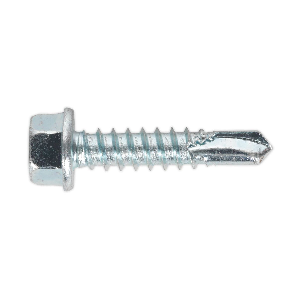 Sealey SDHX5525 Self Drilling Screw 5.5 x 25mm Hex Head Zinc Pack of 100