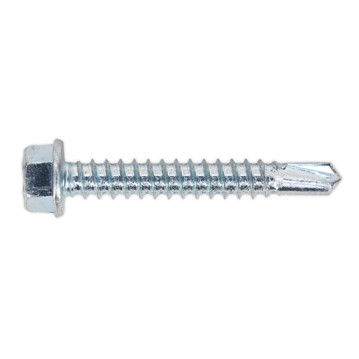 Sealey SDHX5538 Self Drilling Screw 5.5 x 38mm Hex Head Zinc Pack of 100