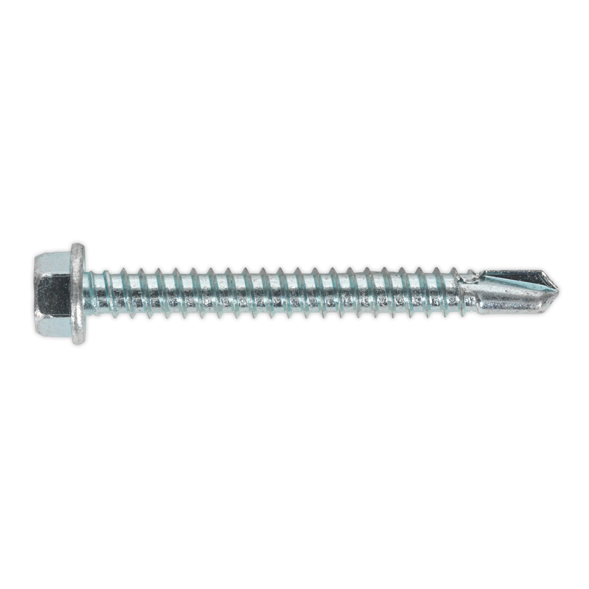Sealey SDHX5550 Self Drilling Screw 5.5 x 50mm Hex Head Zinc Pack of 100
