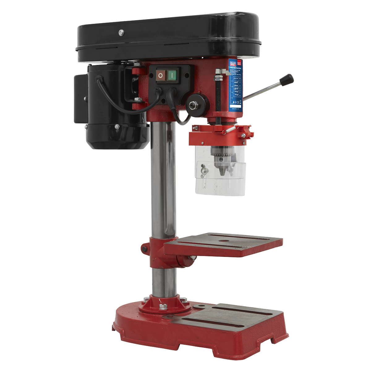 Sealey SDM30 Pillar Drill 5-Speed Hobby Model 580mm Height 350W/230V