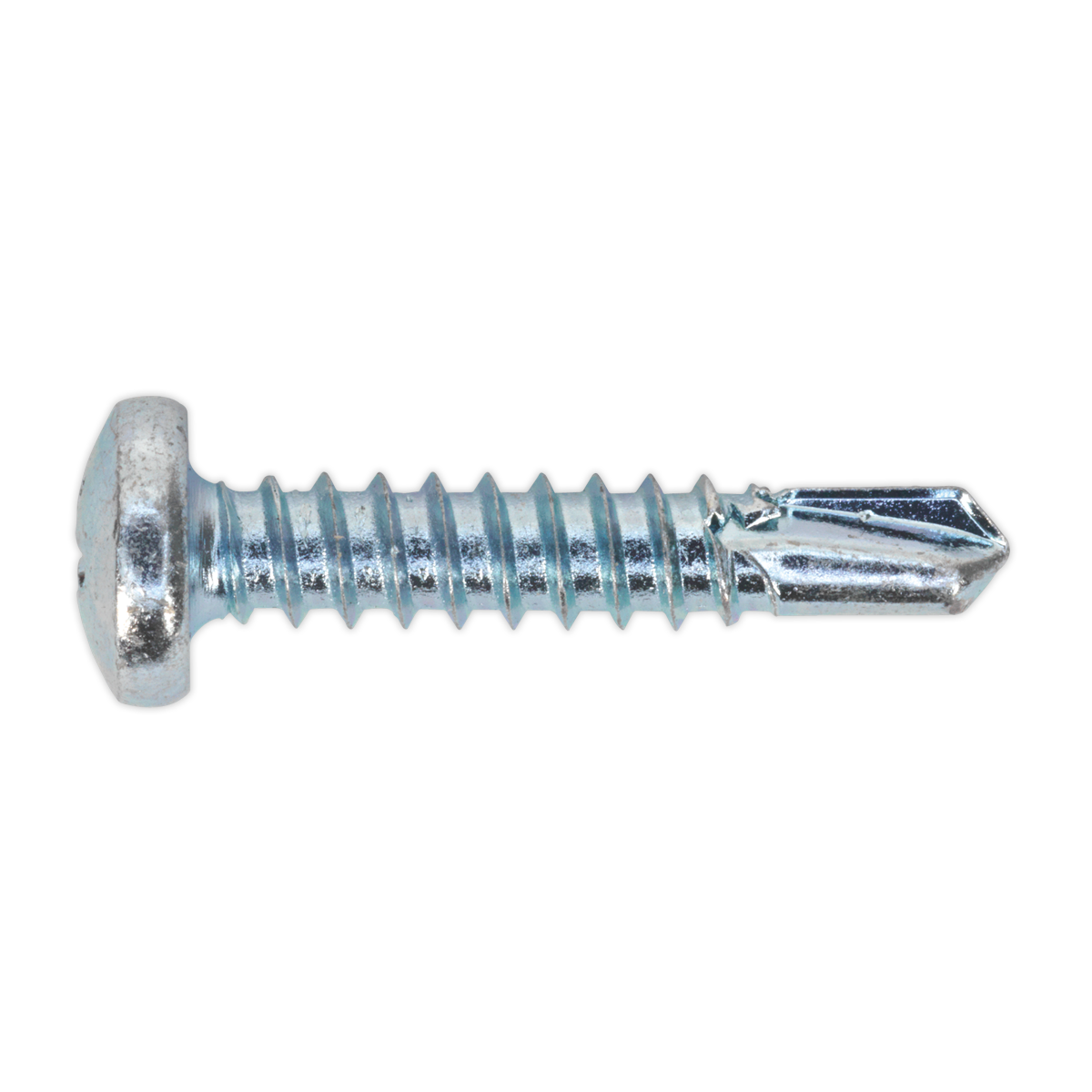 Sealey SDPH4825 Self Drilling Screw 4.8 x 25mm Pan Head Phillips Zinc Pack of 100