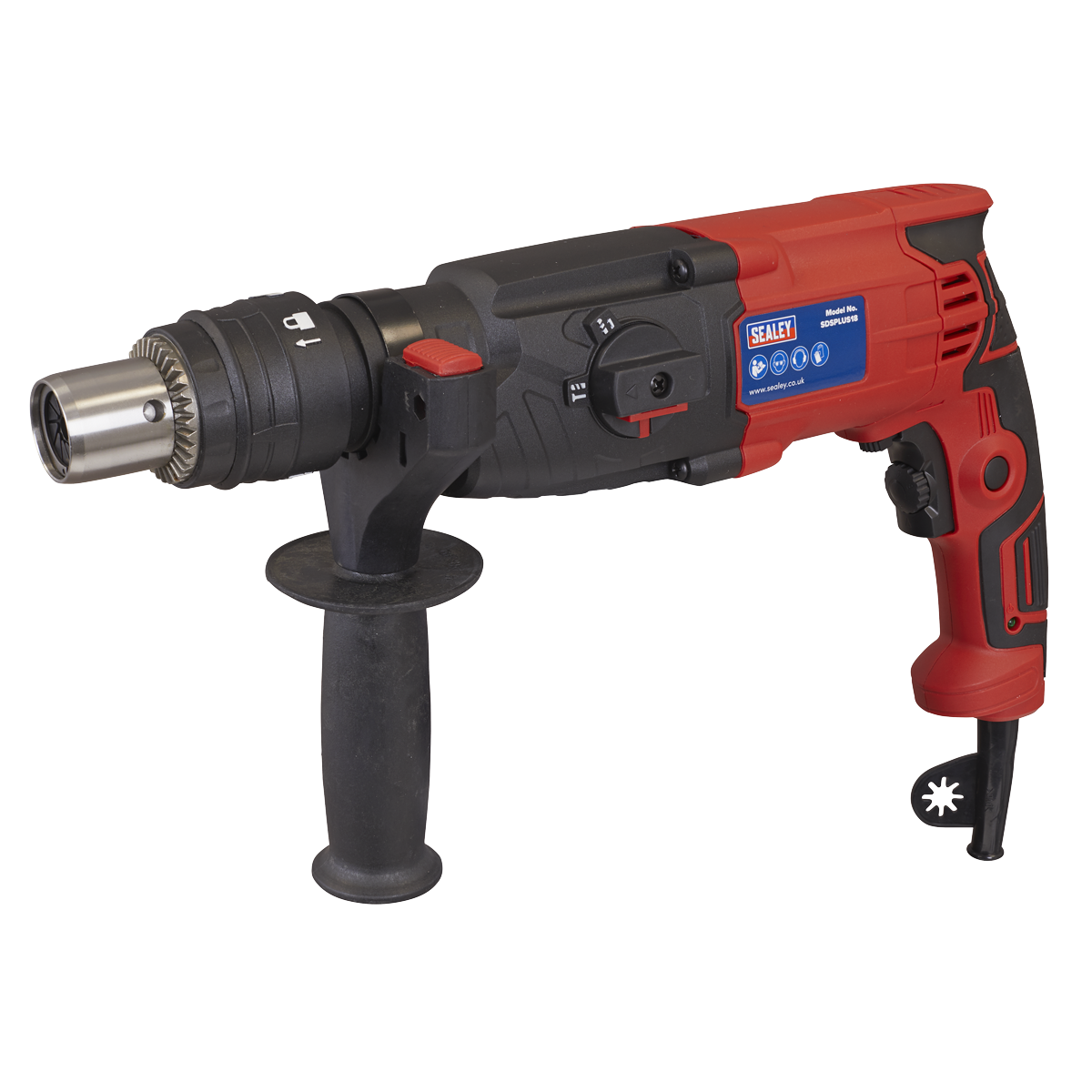 Sealey SDSPLUS18 Rotary Hammer Drill SDS Plus 18mm 750W/230V
