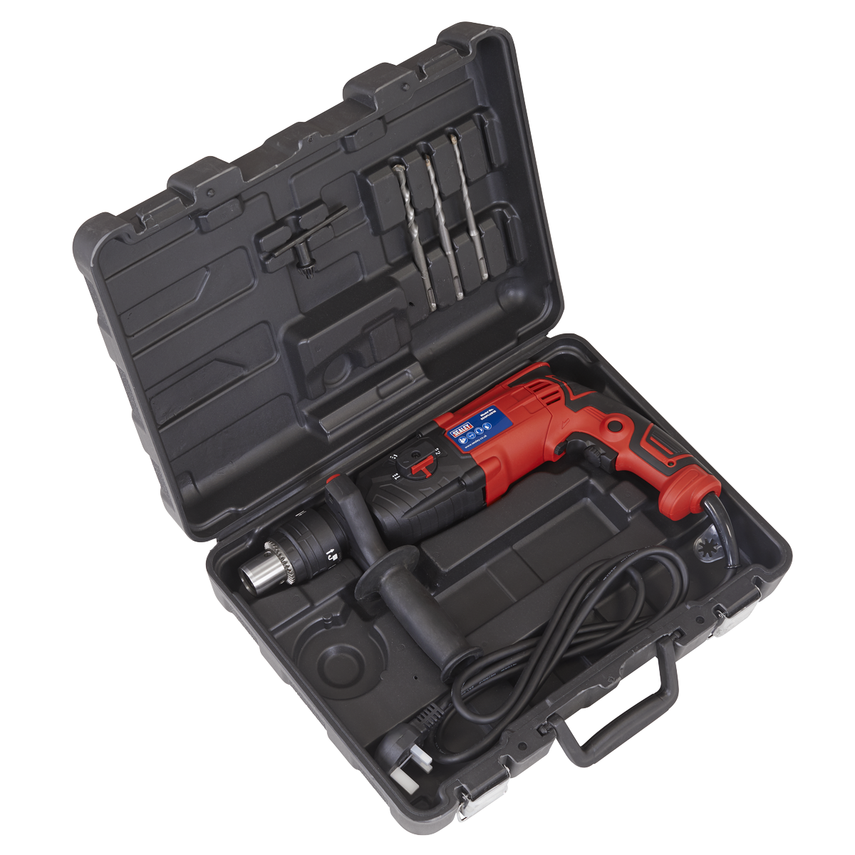 Sealey SDSPLUS18 Rotary Hammer Drill SDS Plus 18mm 750W/230V