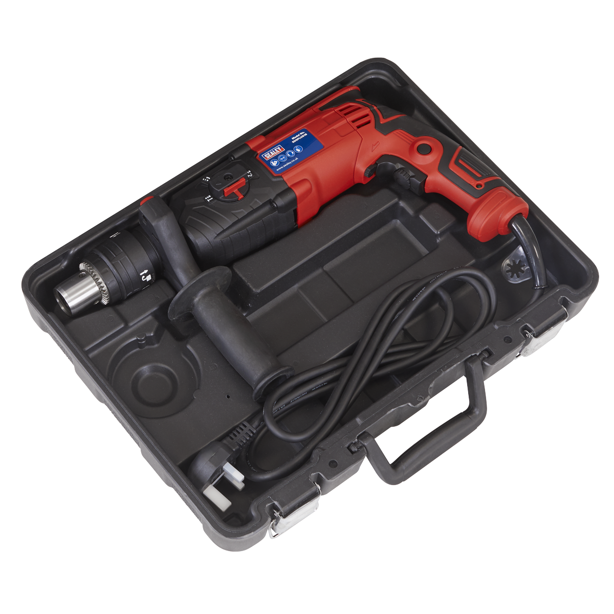 Sealey SDSPLUS18 Rotary Hammer Drill SDS Plus 18mm 750W/230V
