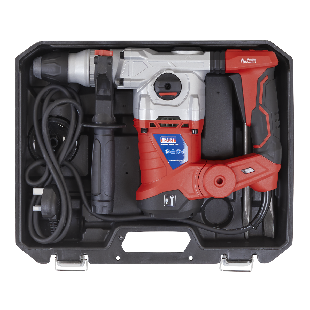 Sealey SDSPLUS32 Rotary Hammer Drill SDS Plus 32mm 1500W/230V