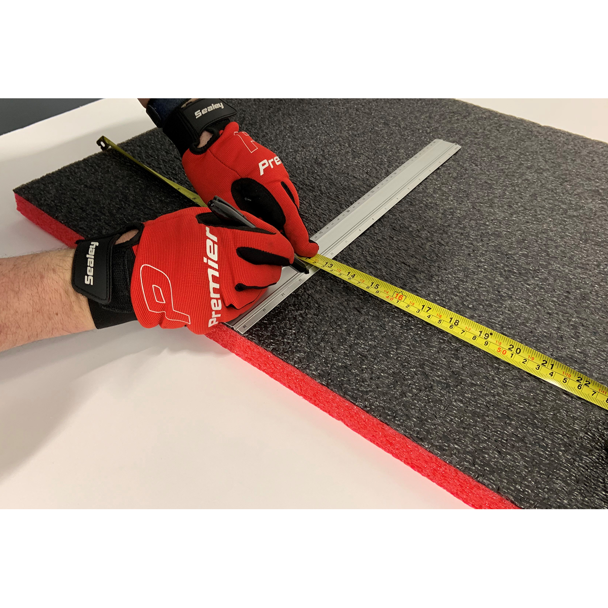 Sealey SF50R Easy Peel Shadow Foam Red/Black 1200 x 550 x 50mm