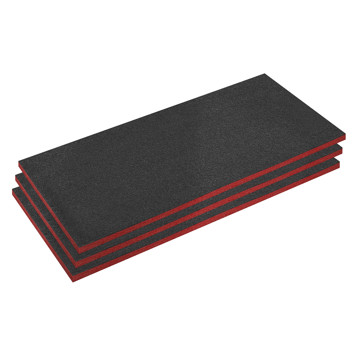 Sealey SFPK30R Easy Peel Shadow Foam® Red/Black 30mm - Pack of 3