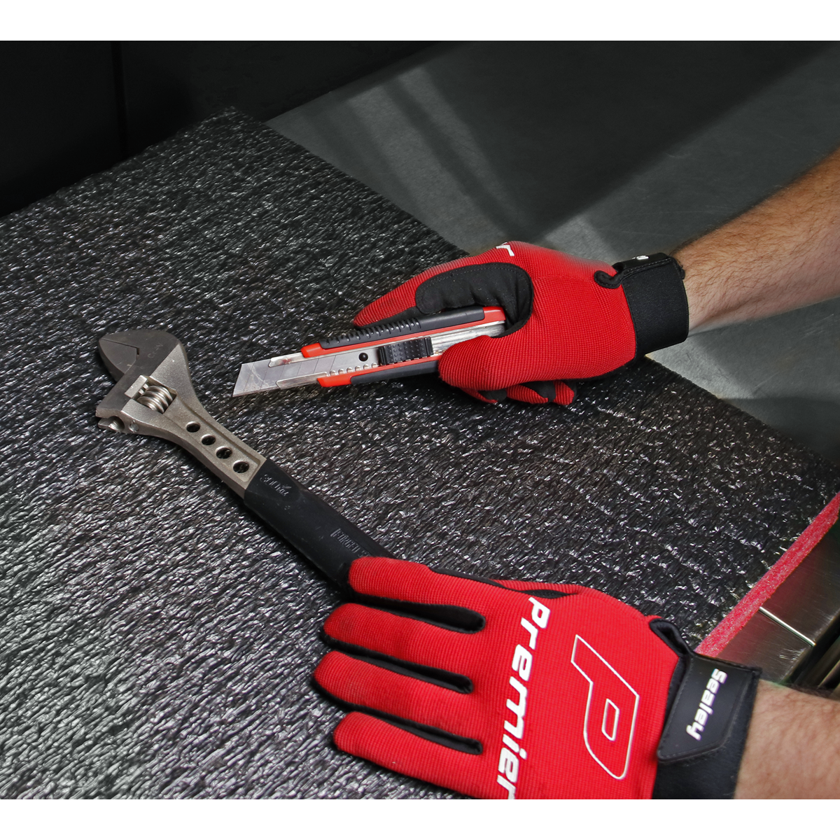 Sealey SFPK50R Easy Peel Shadow Foam® Red/Black 50mm - Pack of 3