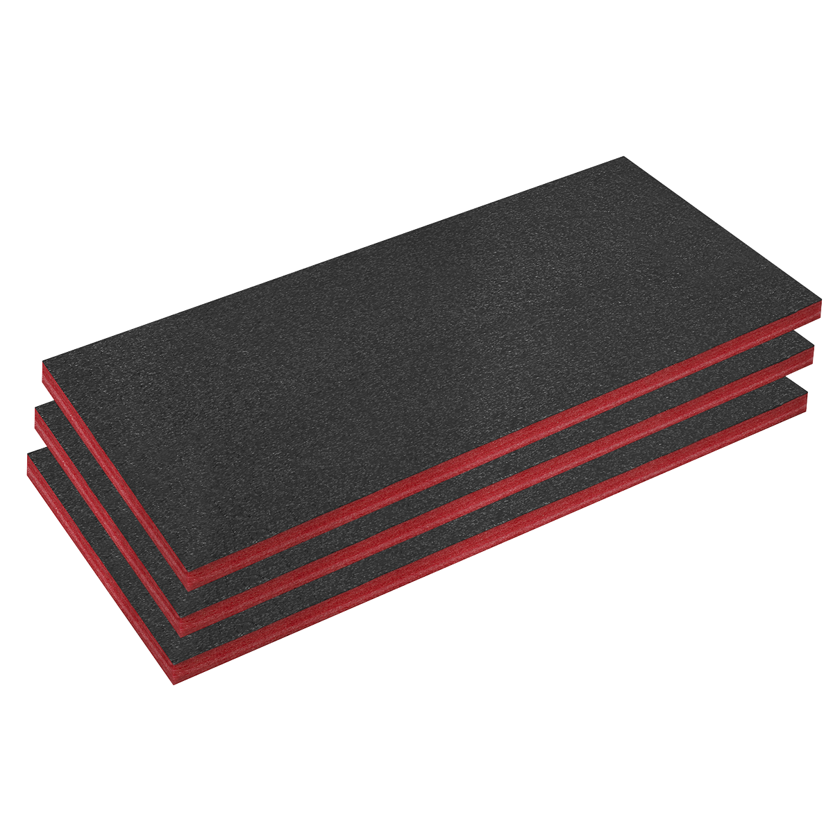Sealey SFPK50R Easy Peel Shadow Foam® Red/Black 50mm - Pack of 3