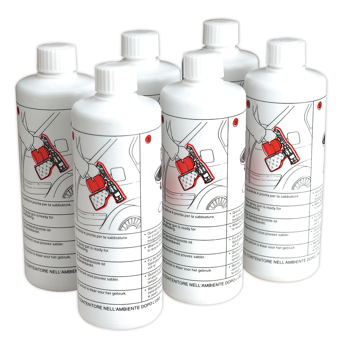 Sealey SG10/SAND6 Shot Blasting Sand - Pack of 6