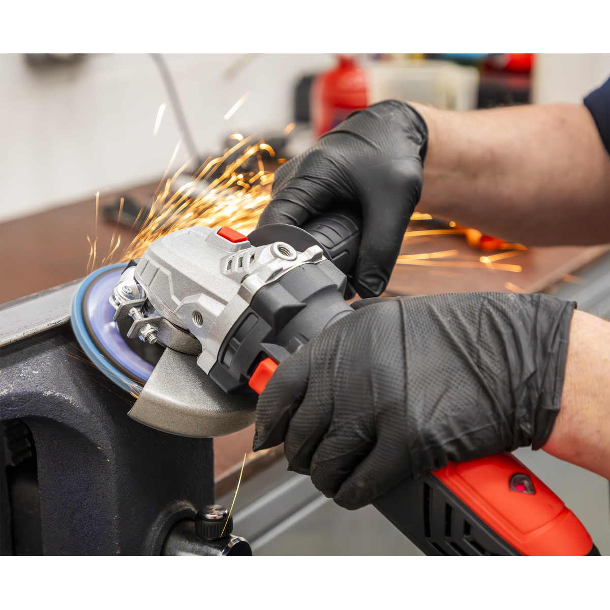 Sealey SG125EU 125mm Angle Grinder with Schuko Plug 1000W/230V