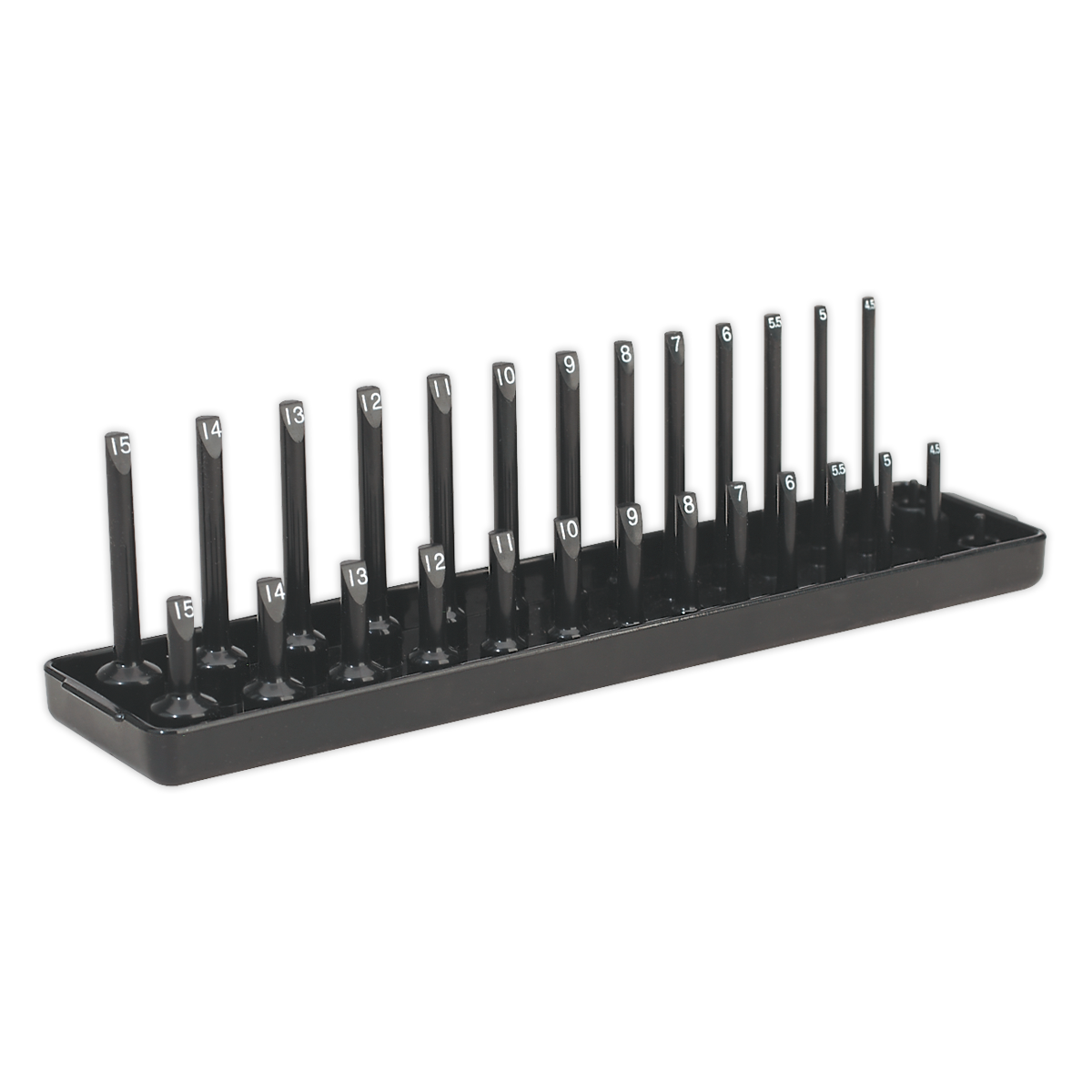 Sealey SH1414 Socket Holder 1/4"Sq Drive 4-15mm
