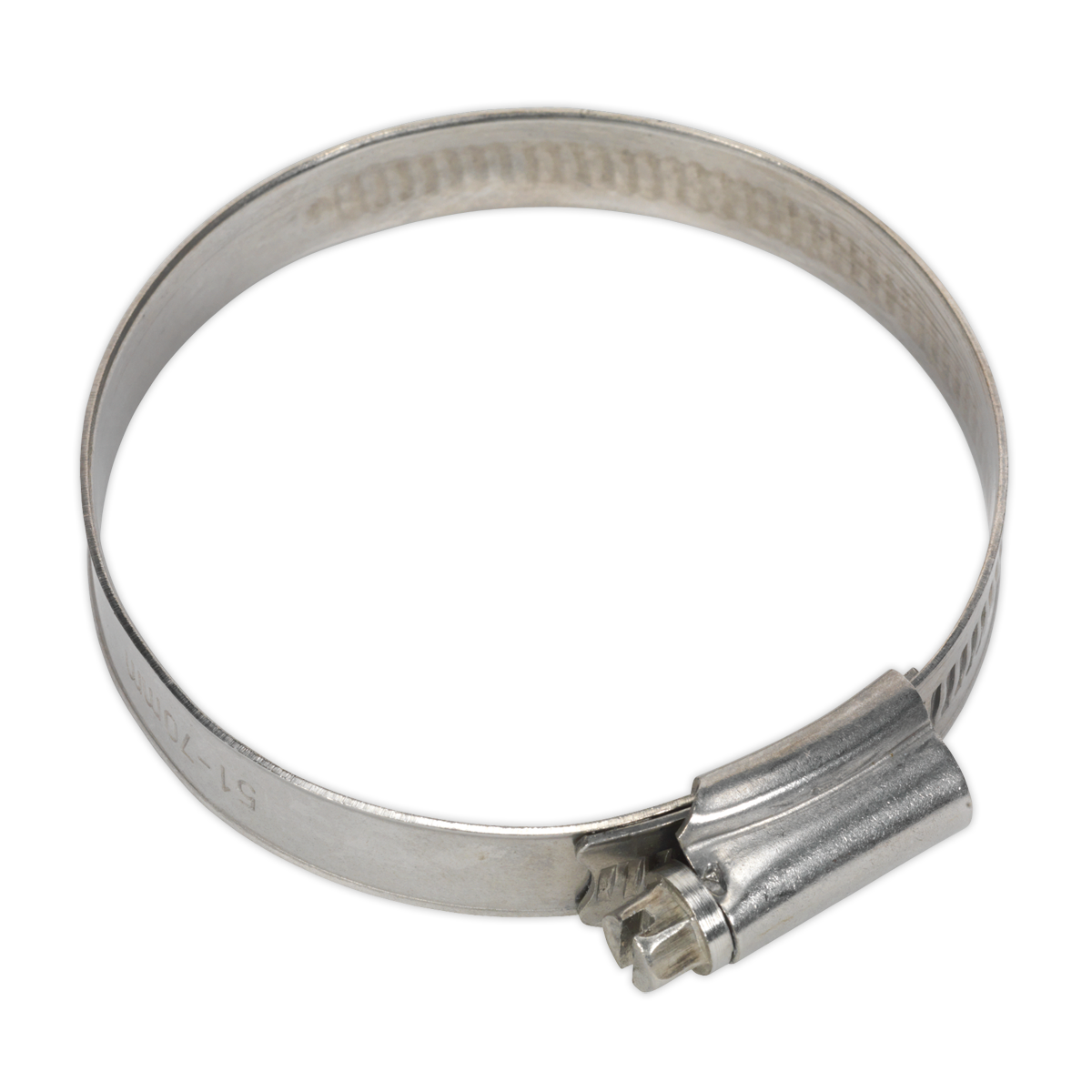 Sealey SHCSS2 Hose Clip Stainless Steel Ø51-70mm Pack of 10