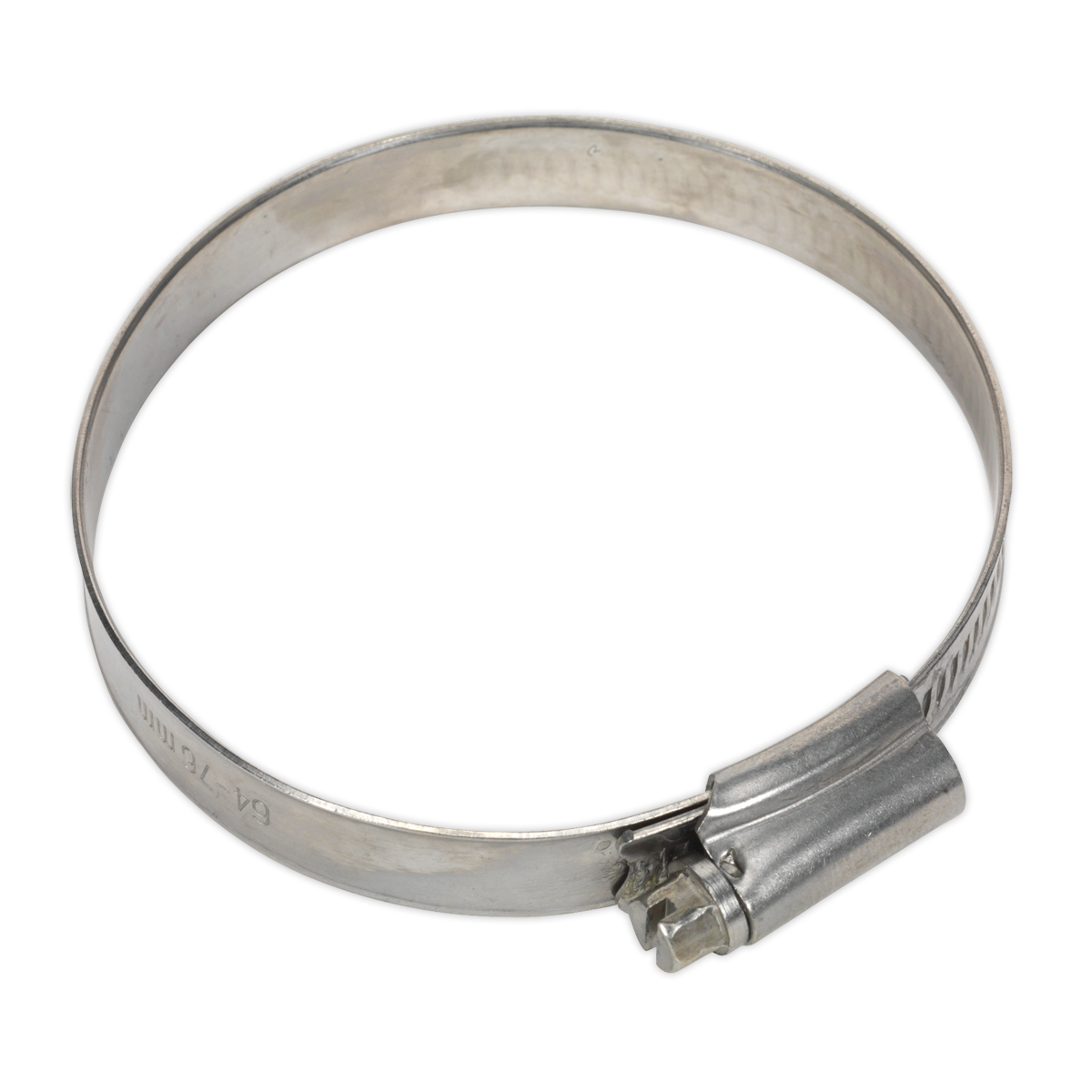 Sealey SHCSS3 Hose Clip Stainless Steel Ø64-76mm Pack of 10