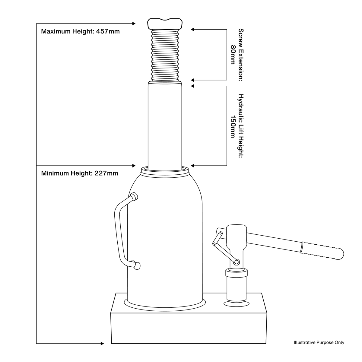 Sealey SJ15 Bottle Jack 15tonne