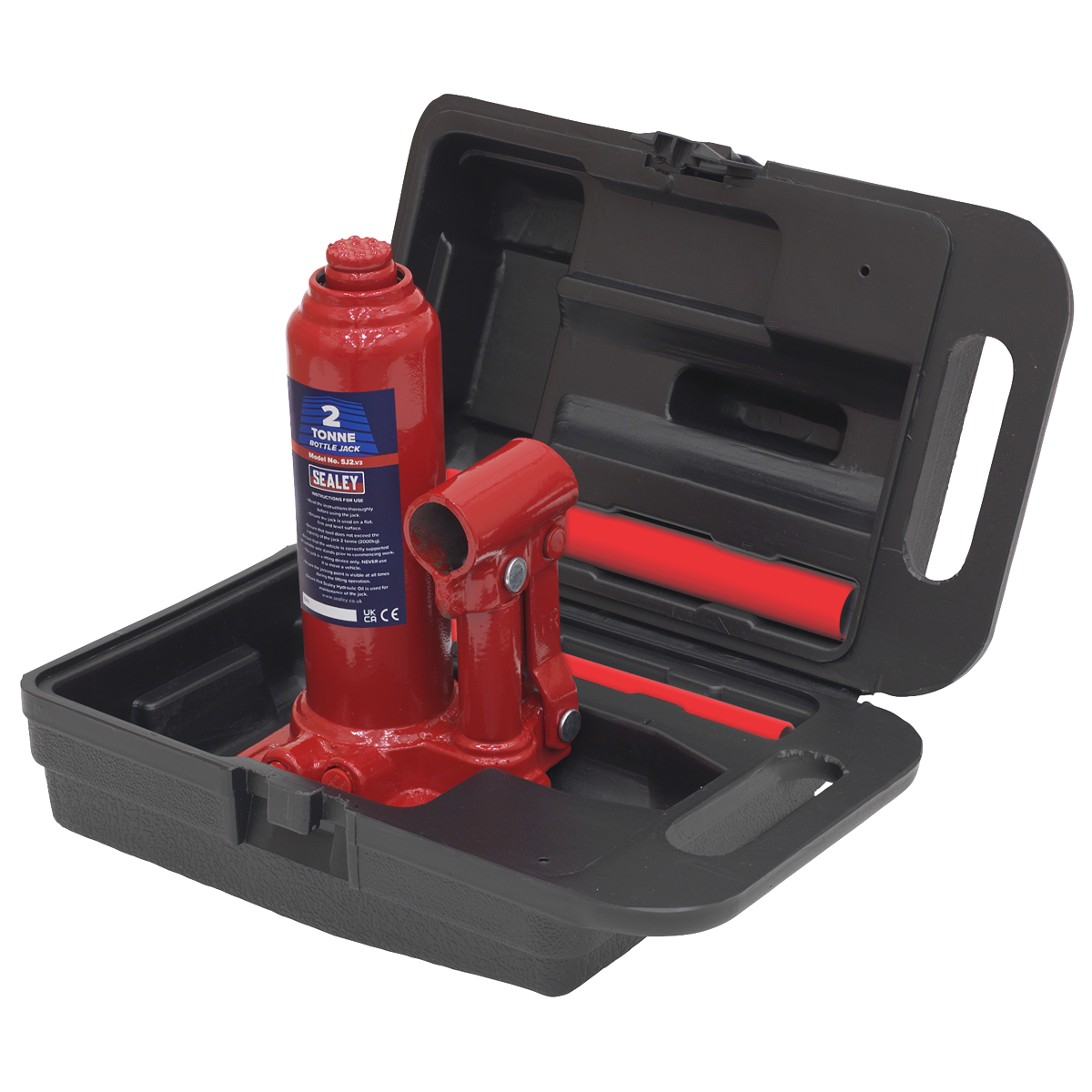 Sealey SJ2BMC Bottle Jack 2tonne with Storage Case