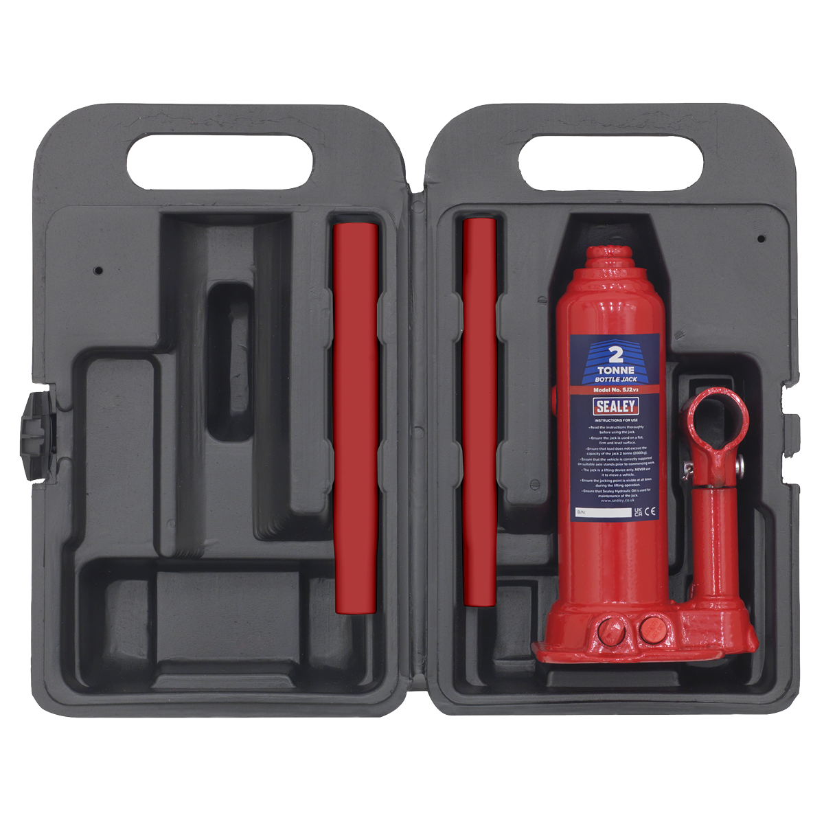 Sealey SJ2BMC Bottle Jack 2tonne with Storage Case