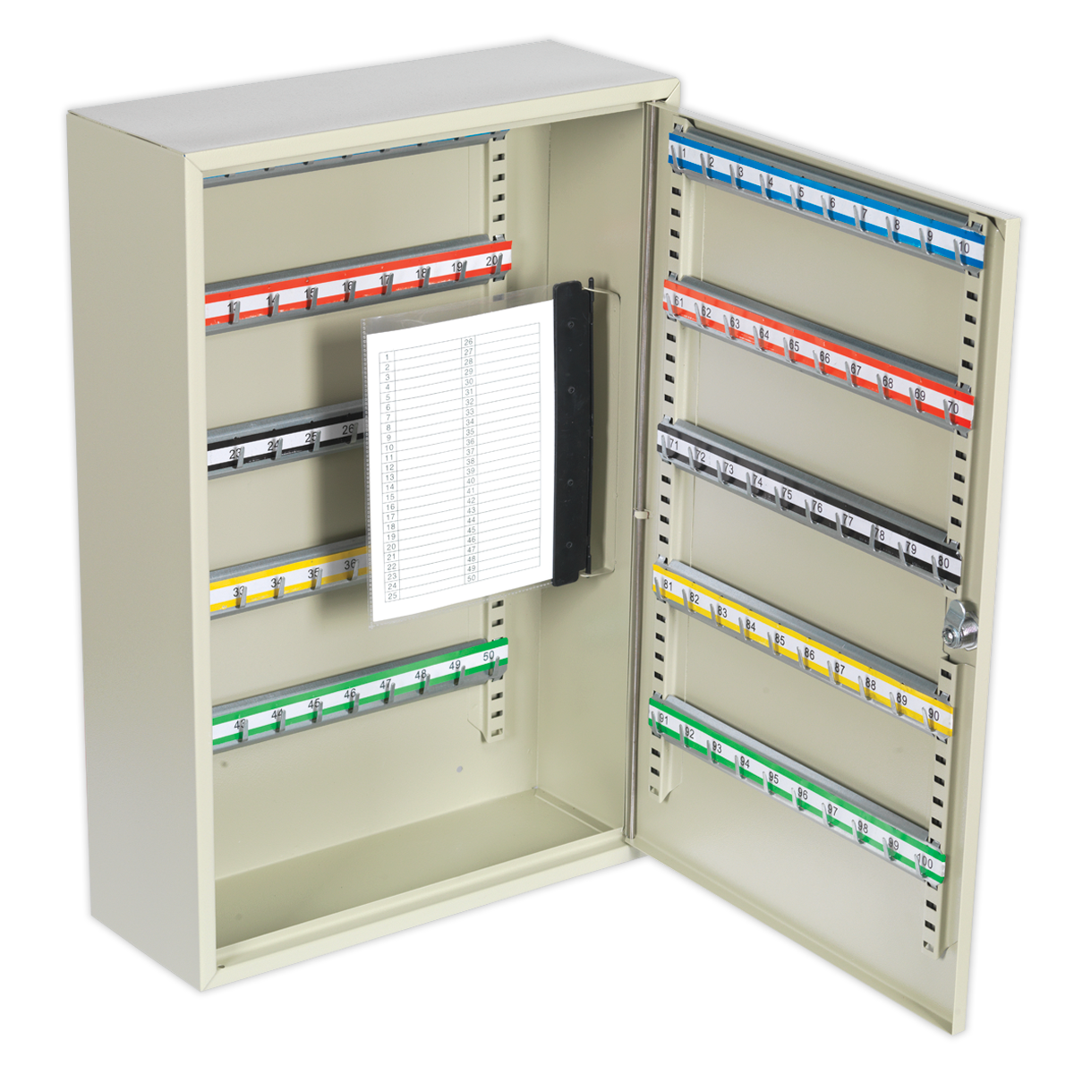 Sealey SKC100D Key Cabinet 100 Key Capacity Deep