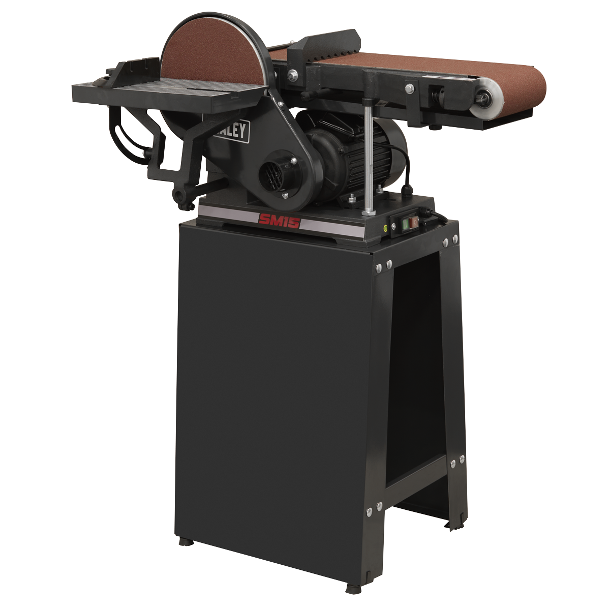 Sealey SM15 Belt/Disc Sander Floor Standing 1220 x 150mm/Ø230mm