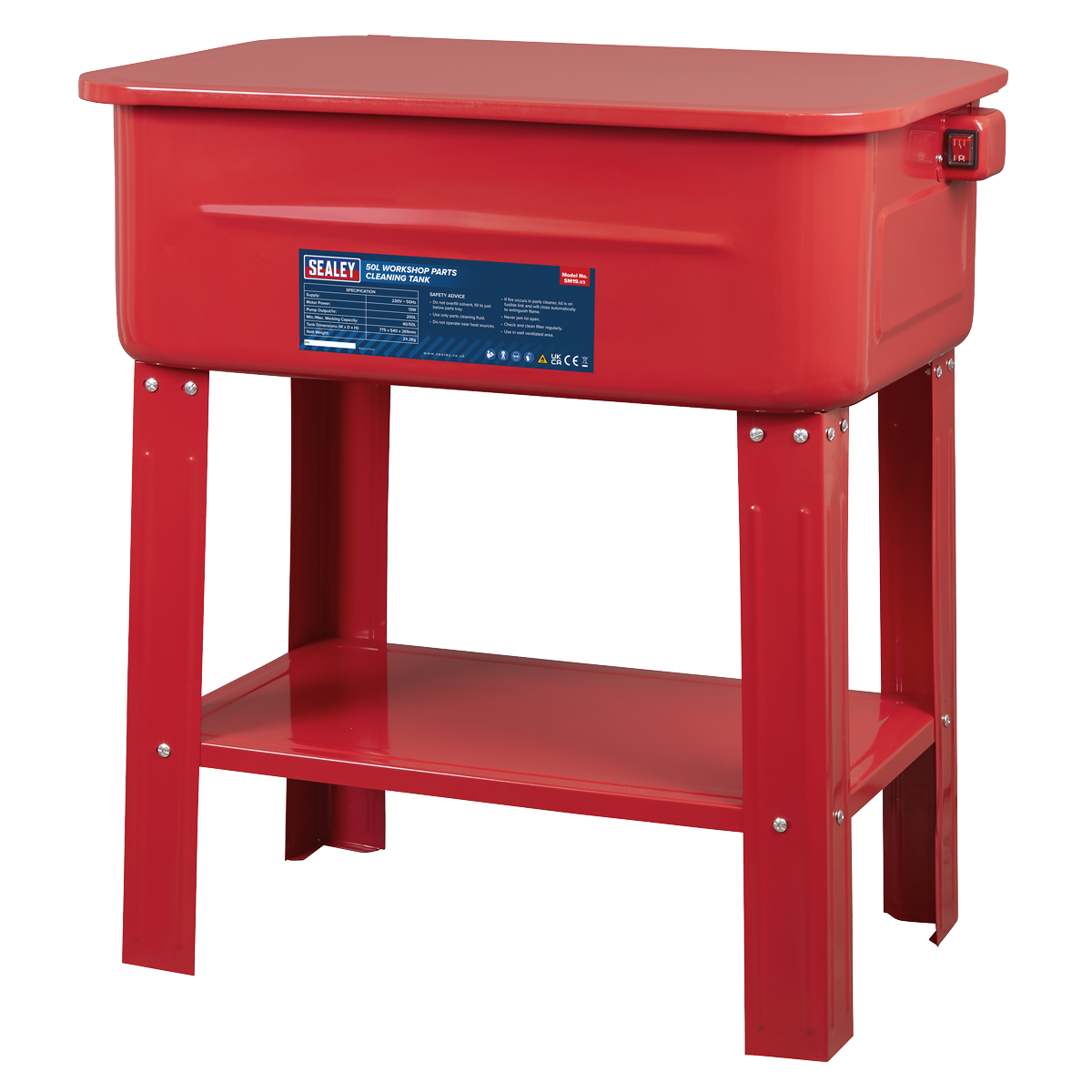 Sealey SM19 Workshop Parts Washer 50L