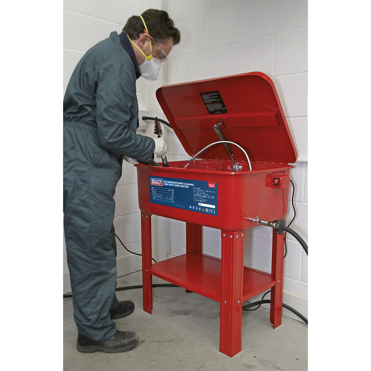 Sealey SM20 Parts Cleaning Tank with Turbo Feature